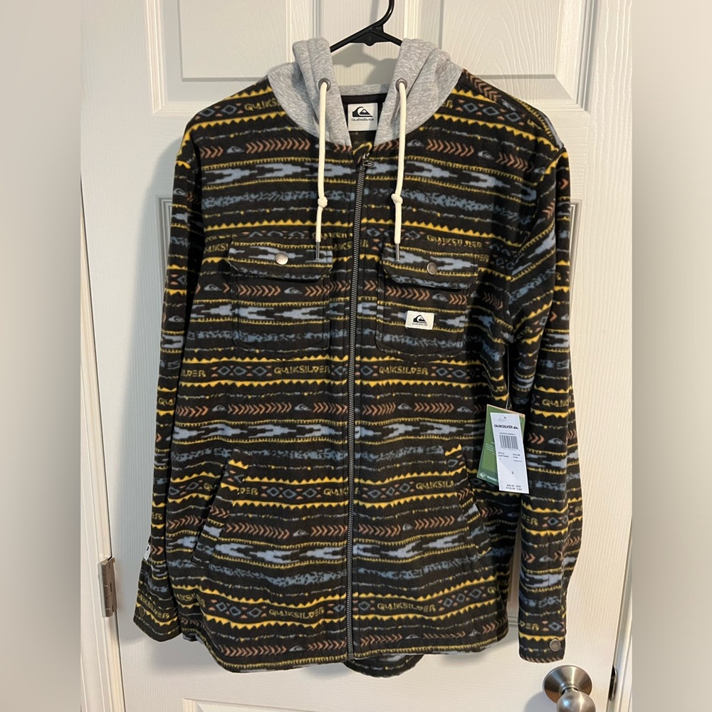 NWT Quicksilver Fleece Hoodie - Men’s Size Small
